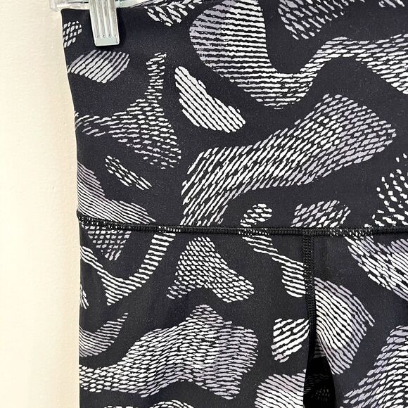 Lululemon Wunder Under Pant Hi-Rise Warp Ice Grey Black Leggings 6 - Picture 6 of 7